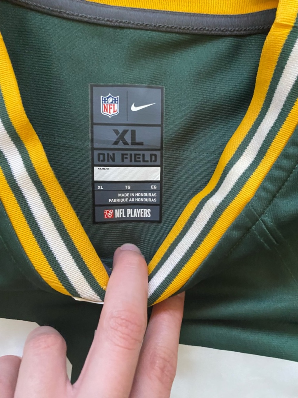 Nike On Field Green Bay Packers Jordy Nelson Football Jersey - Picture 6 of 6